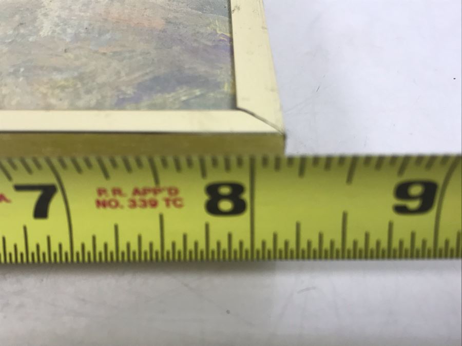 Small Plein Air Painting Of Santa Barbara Coastline W. M. Brady 1985 8.25 X 8.25 (JUST ADDED) [Photo 14]