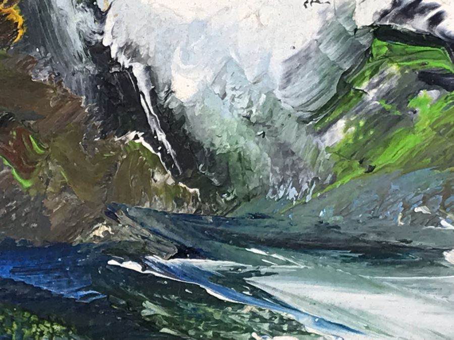 Alida Van Gores Original Oil Painting Seascape Ocean Waves Laguna Beach CA Artist 7 X 5 (JUST ADDED) [Photo 12]