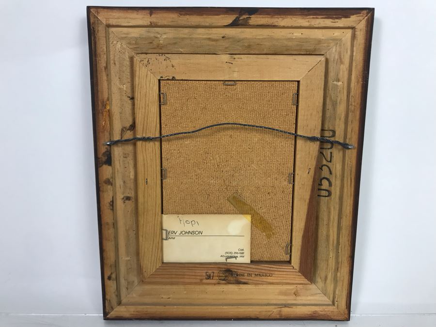 Erv Johnson Original Painting Hopi Native American Pottery From Albuquerque NM 5 X 7 (JUST ADDED) [Photo 10]