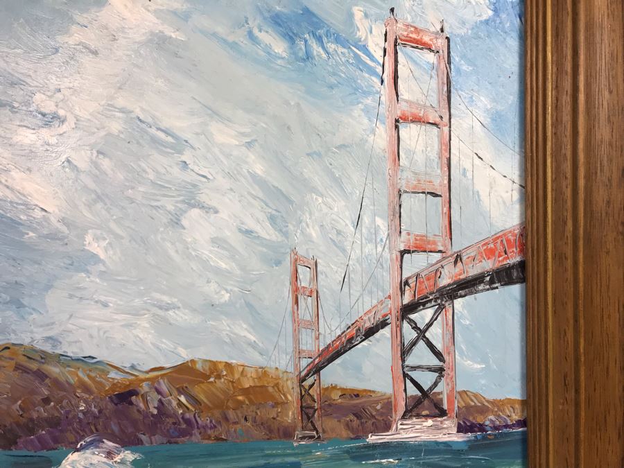 Anna Chrasta Original Impressionist Painting Of Golden Gate Bridge San Francisco 24 X 18 (JUST ADDED) [Photo 4]