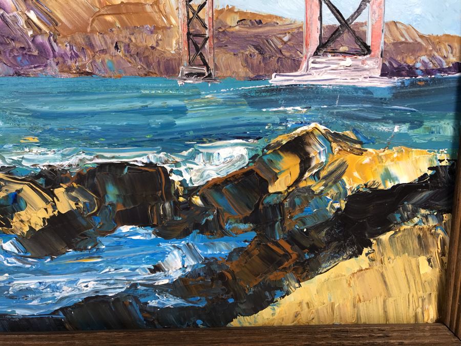 Anna Chrasta Original Impressionist Painting Of Golden Gate Bridge San Francisco 24 X 18 (JUST ADDED) [Photo 5]