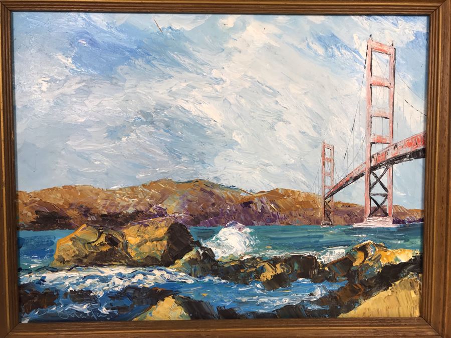 Anna Chrasta Original Impressionist Painting Of Golden Gate Bridge San Francisco 24 X 18 (JUST ADDED) [Photo 3]