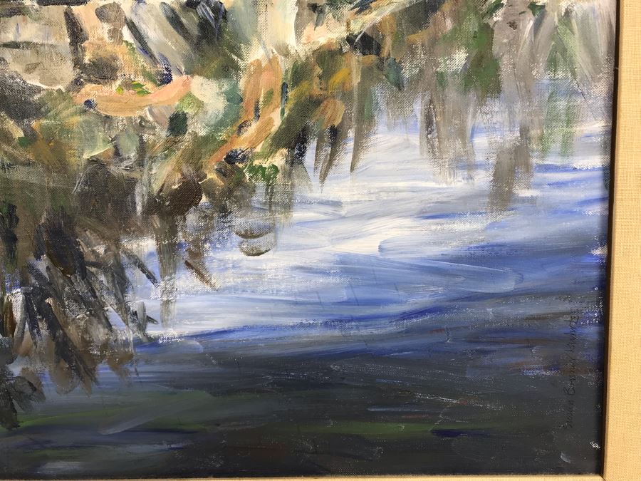 Susan Bonner K. Original Plein Air Painting Water Reflection 16 X 20 (JUST ADDED) [Photo 8]