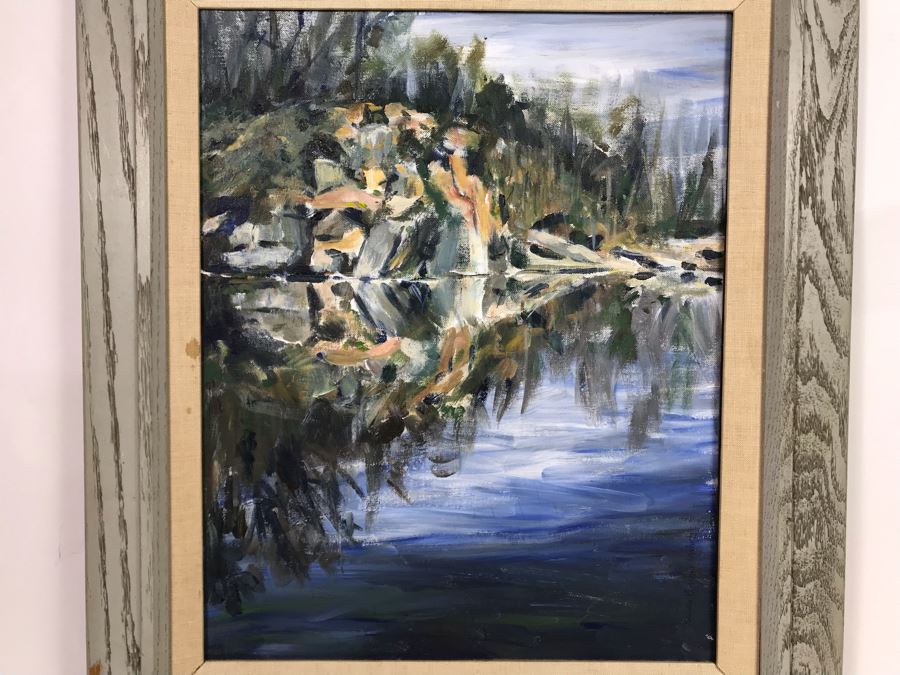Susan Bonner K. Original Plein Air Painting Water Reflection 16 X 20 (JUST ADDED) [Photo 3]