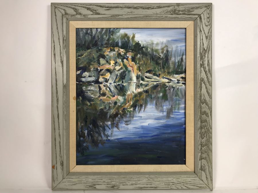 Susan Bonner K. Original Plein Air Painting Water Reflection 16 X 20 (JUST ADDED) [Photo 2]