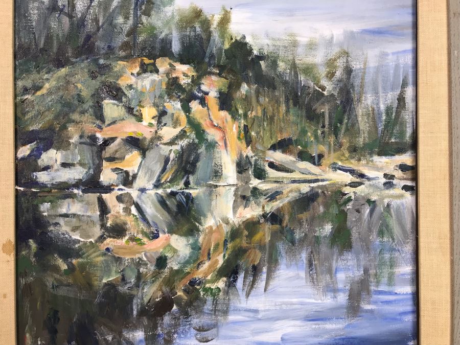 Susan Bonner K. Original Plein Air Painting Water Reflection 16 X 20 (JUST ADDED) [Photo 4]