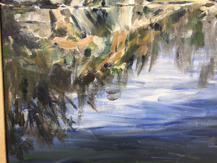 Susan Bonner K. Original Plein Air Painting Water Reflection 16 X 20 (JUST ADDED) [Photo 7]