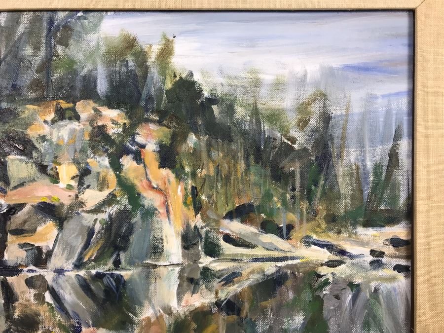 Susan Bonner K. Original Plein Air Painting Water Reflection 16 X 20 (JUST ADDED) [Photo 5]