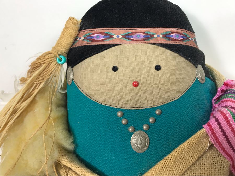 Signed Native American (Navajo) Wini Doll by Sue Malinski Handmade 16W X 9D X 16H (JUST ADDED) [Photo 8]