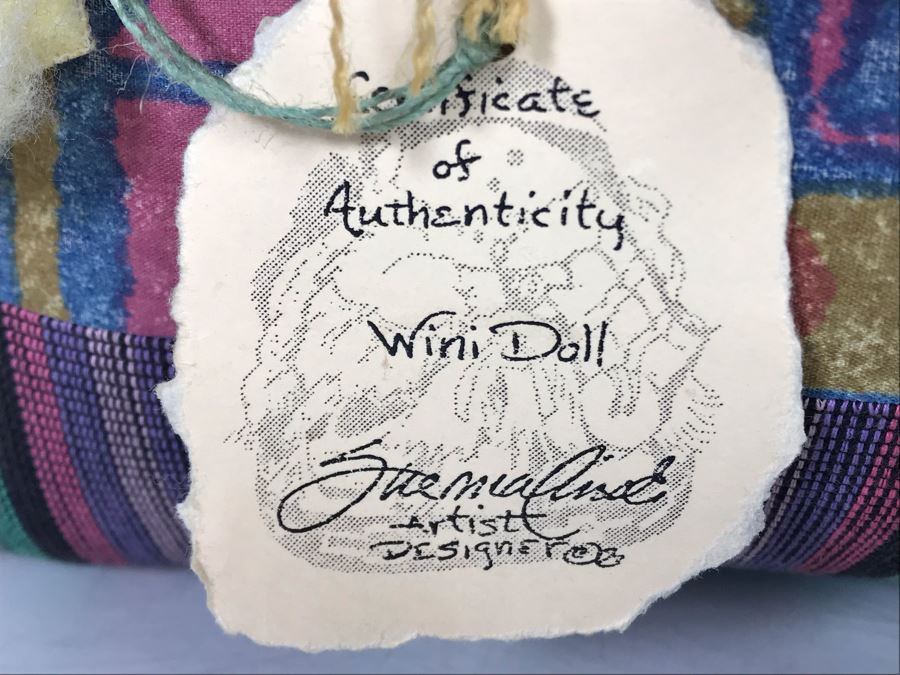 Signed Native American (Navajo) Wini Doll by Sue Malinski Handmade 16W X 9D X 16H (JUST ADDED) [Photo 4]