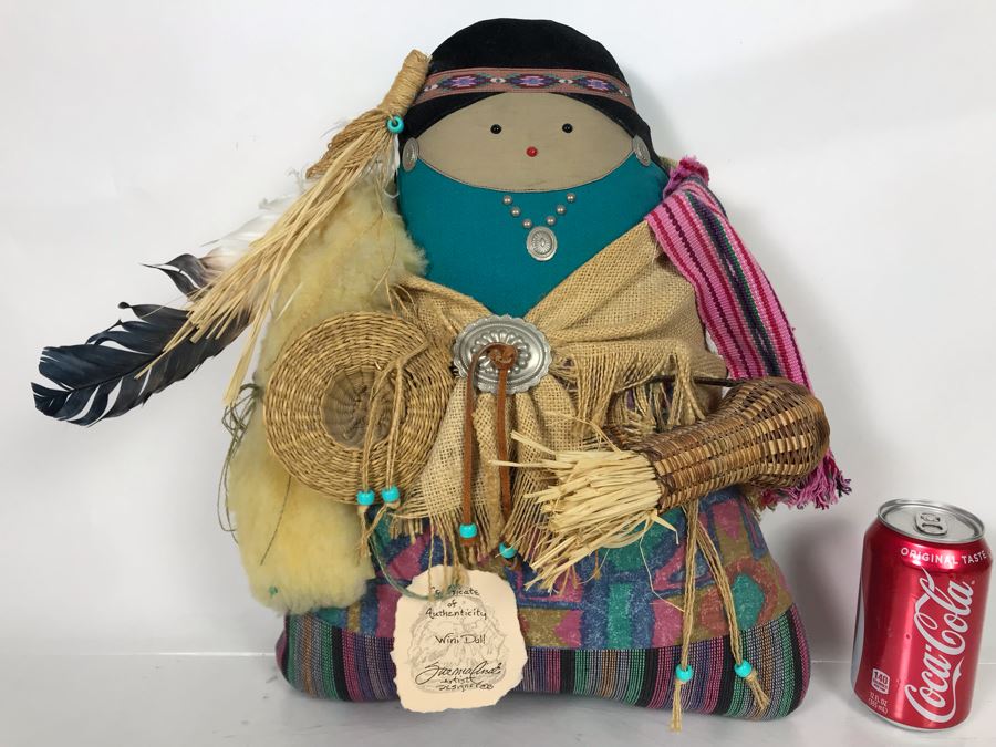 Signed Native American (Navajo) Wini Doll by Sue Malinski Handmade 16W X 9D X 16H (JUST ADDED) [Photo 3]