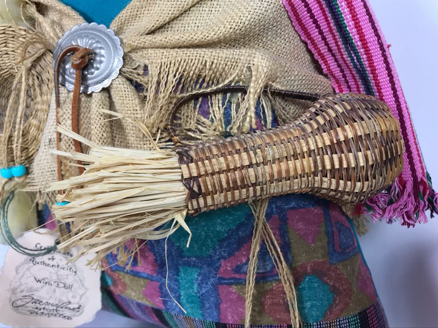 Signed Native American (Navajo) Wini Doll by Sue Malinski Handmade 16W X 9D X 16H (JUST ADDED) [Photo 7]