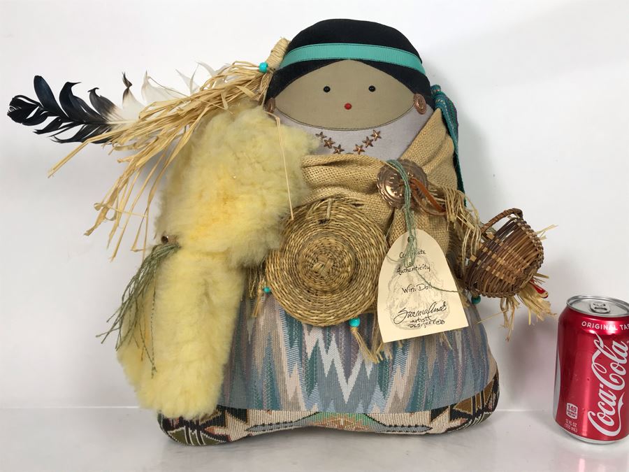 Signed Native American (Navajo) Wini Doll by Sue Malinski Handmade 17W X 10D X 15H (JUST ADDED)