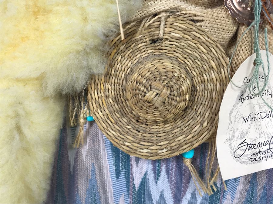 Signed Native American (Navajo) Wini Doll by Sue Malinski Handmade 17W X 10D X 15H (JUST ADDED) [Photo 8]