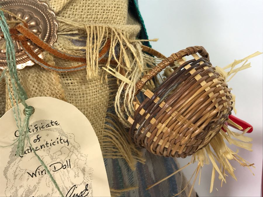 Signed Native American (Navajo) Wini Doll by Sue Malinski Handmade 17W X 10D X 15H (JUST ADDED) [Photo 7]