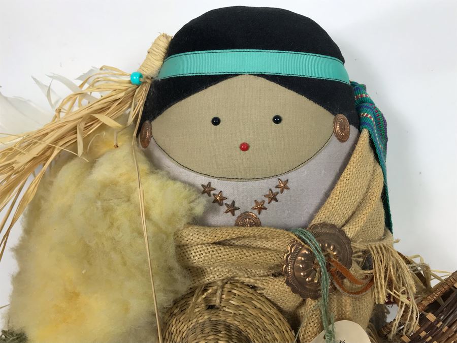 Signed Native American (Navajo) Wini Doll by Sue Malinski Handmade 17W X 10D X 15H (JUST ADDED) [Photo 3]