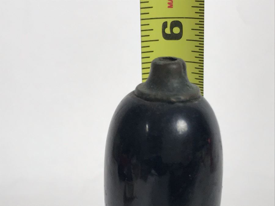 Old Brass Hand School Bell 3.25R X 5.5H (JUST ADDED) [Photo 8]