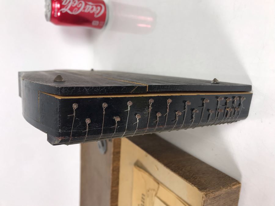 Old German Guitarr-Zither With Zither Sheet Music - Working But See Photos For Wood Cracking Due To String Tension (JUST ADDED) [Photo 9]