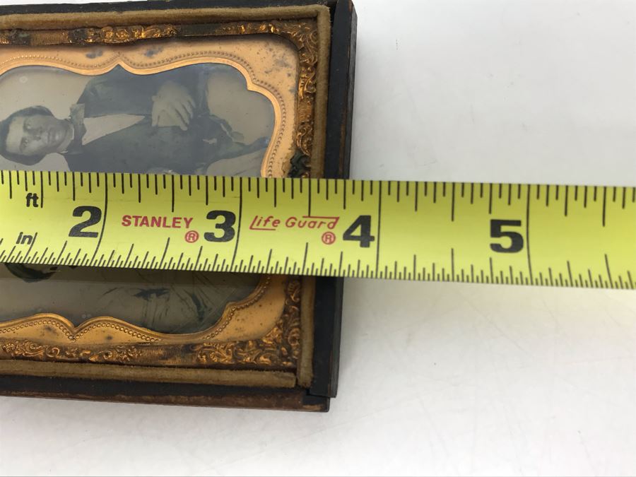 Old Daguerreotype Photograph Of Couple With Half Of Case 3.25 X 3.75 (JUST ADDED) [Photo 13]