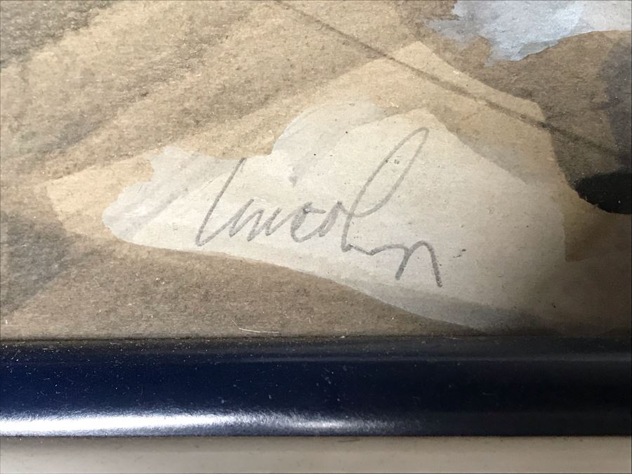 John Lincoln Original Drawing Of Sitting Clown Signed 16.5W X 21.5H (JUST ADDED) [Photo 10]