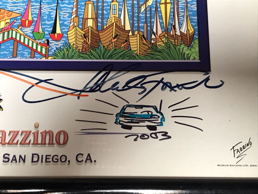 Signed Charles Fazzino Print Super Bowl XXXVII San Diego, CA 2003 19W X 25H (JUST ADDED) [Photo 8]