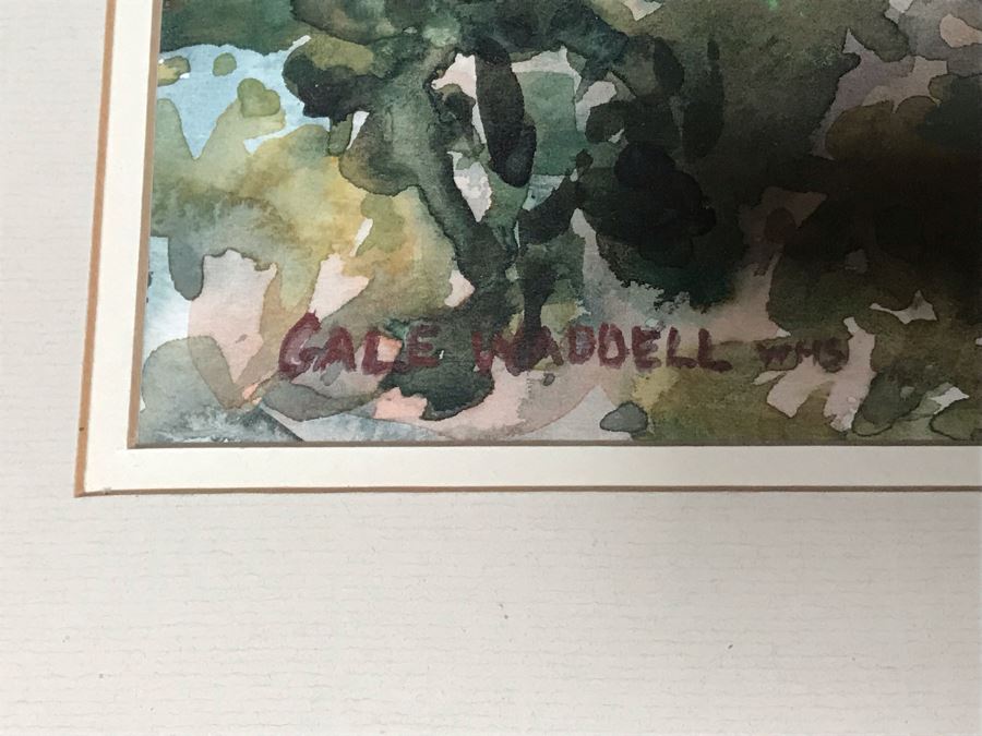 Gale Waddell Original Watercolor Plein Air Painting Titled Warm Light Albuquerque NM Artist 15W X 10.5H (JUST ADDED) [Photo 5]