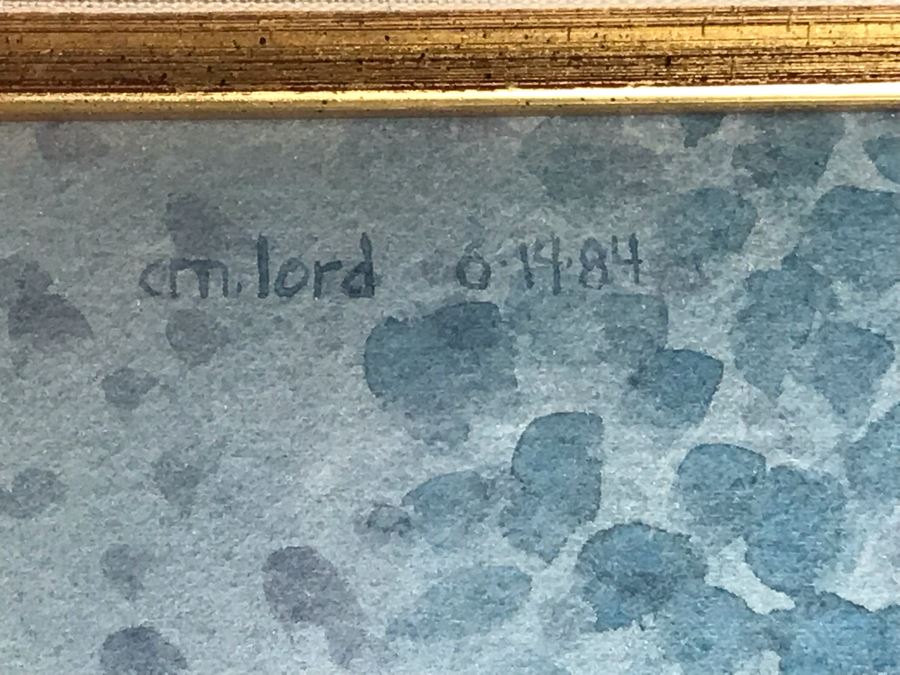 Carolyn Marie Lord Fine Art Pair Of Original Floral Watercolor Paintings Signed From Fireside Gallery Of Carmel, CA 15.5W X 22.5H Each (JUST ADDED) [Photo 7]