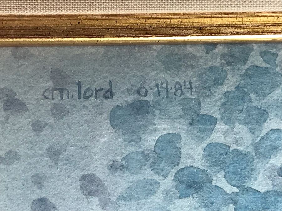 Carolyn Marie Lord Fine Art Pair Of Original Floral Watercolor Paintings Signed From Fireside Gallery Of Carmel, CA 15.5W X 22.5H Each (JUST ADDED) [Photo 6]