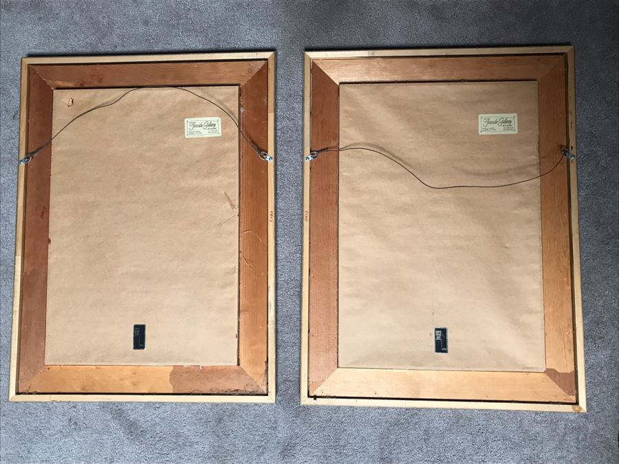 Carolyn Marie Lord Fine Art Pair Of Original Floral Watercolor Paintings Signed From Fireside Gallery Of Carmel, CA 15.5W X 22.5H Each (JUST ADDED) [Photo 11]