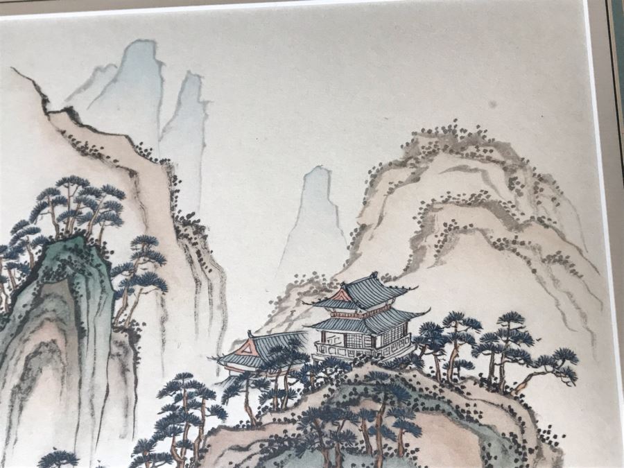 Alison Stilwell Original Chinese Ink Painting Titled 'Mountain Retreat' 1981 9.5 X 10.5 (JUST ADDED) [Photo 9]