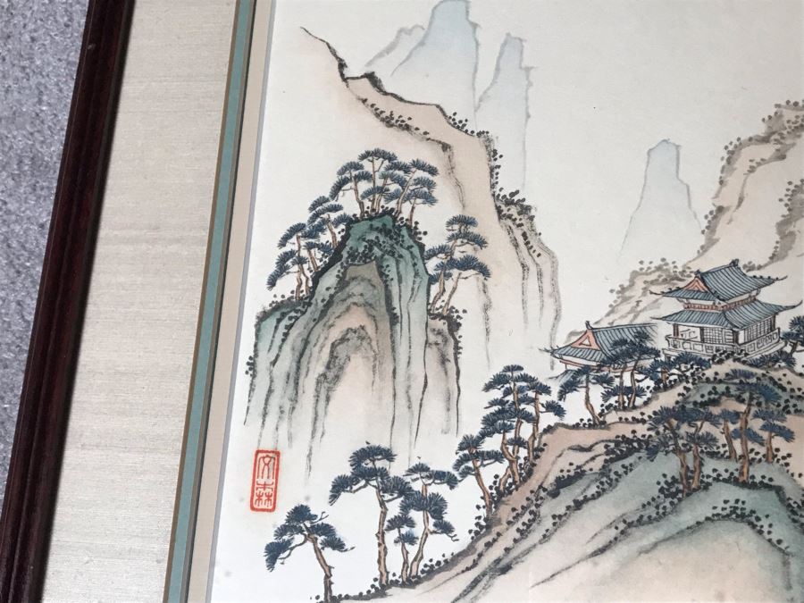Alison Stilwell Original Chinese Ink Painting Titled 'Mountain Retreat' 1981 9.5 X 10.5 (JUST ADDED) [Photo 8]
