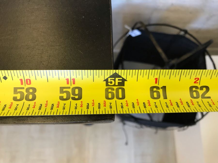 Black Wooden Console Table 60W X 15D X 31H [Photo 9]