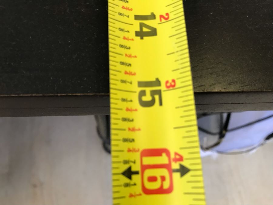 Black Wooden Console Table 60W X 15D X 31H [Photo 10]