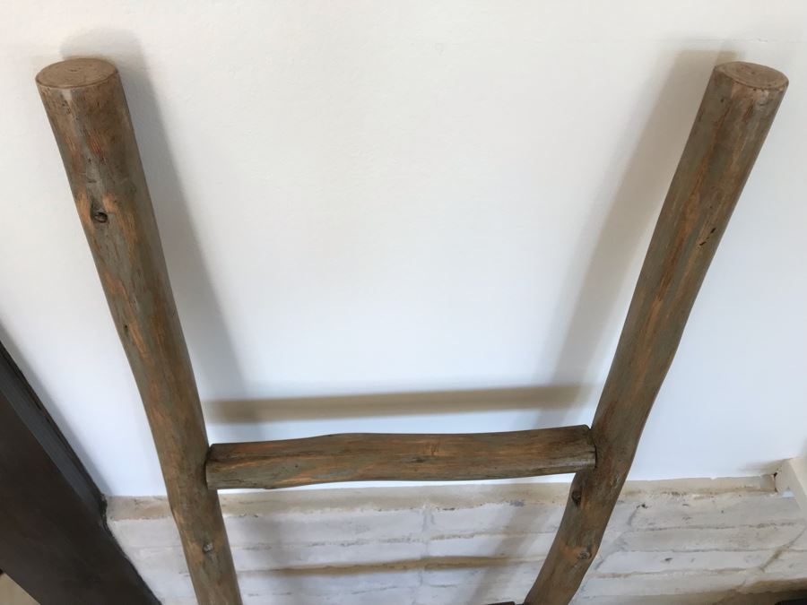 Organic Wooden Decorative Ladder 60H X 14W [Photo 3]