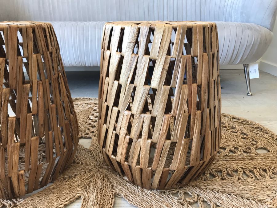 Pair Of Folha Organic Side Tables 17W X 18H Retails $338 [Photo 5]