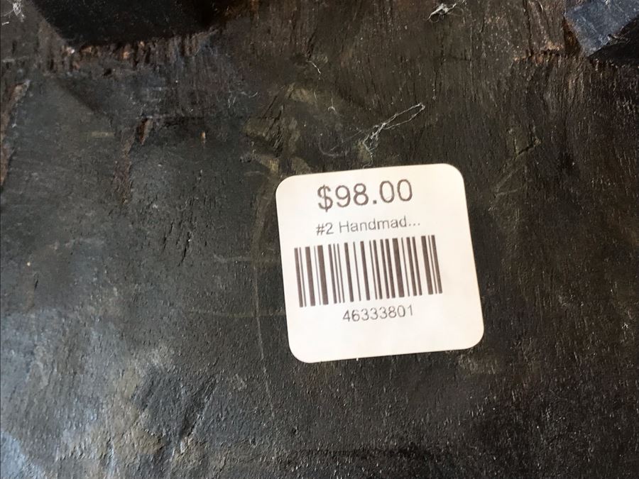 Pair Of Handmade Wooden Stools 12W X 7D X 7H Retails $196 [Photo 12]