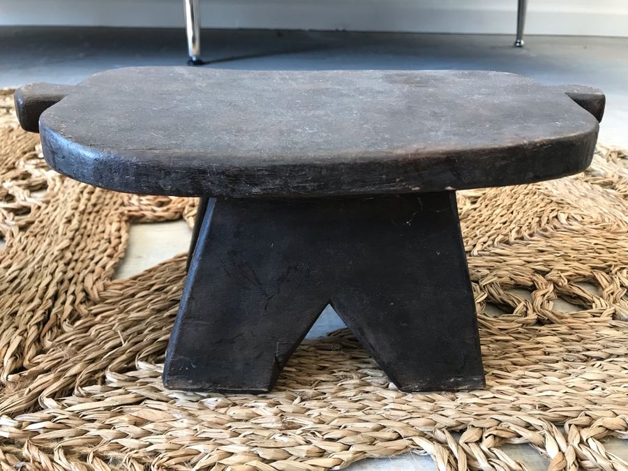 Pair Of Handmade Wooden Stools 12W X 7D X 7H Retails $196 [Photo 6]