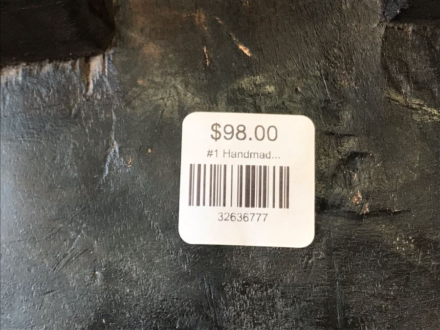 Pair Of Handmade Wooden Stools 12W X 7D X 7H Retails $196 [Photo 11]