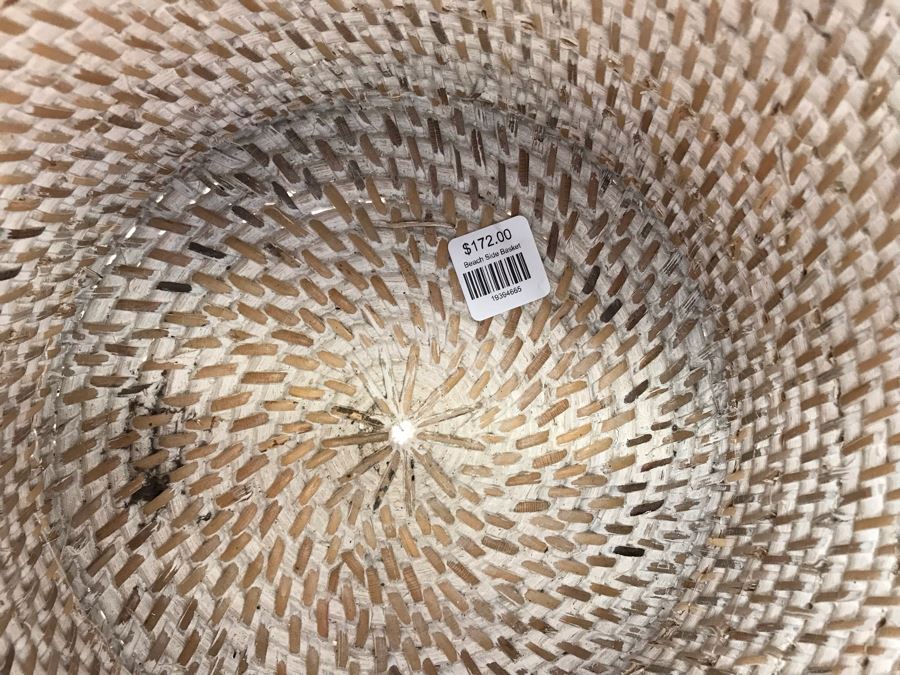 Natural Shell Beach Side Basket White 11W X 9H Retails $172 [Photo 5]