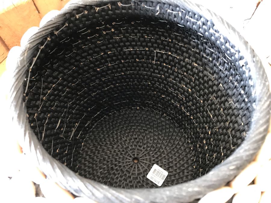 Natural Shell Beach Side Basket Black 11W X 9H Retails $172 [Photo 4]