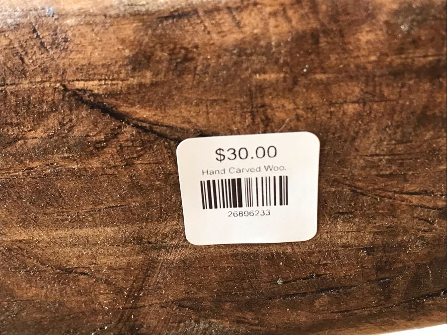 Pair Of Hand Carved Wooden Bowls Filled With Natural Seashells 9.5W X 6D X 2H Retails $70 [Photo 9]