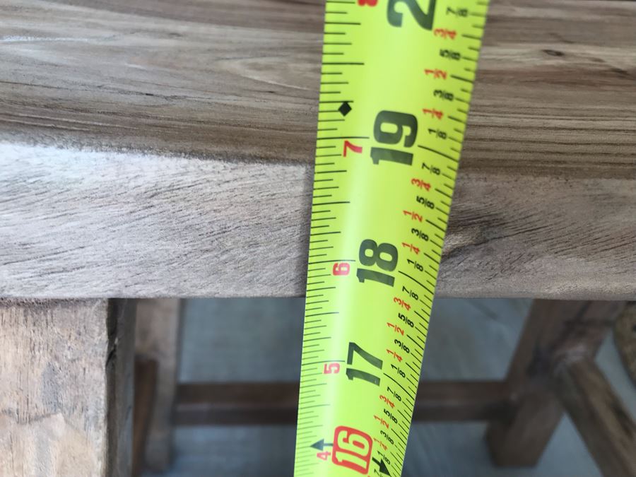 Set Of (4) Primitive Stools 18W X 8D X 19H Retails $474 [Photo 18]