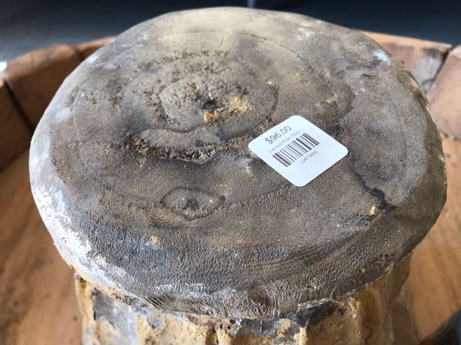 Carved Wooden Pillar Base 8W X 10H Retails $96 [Photo 5]