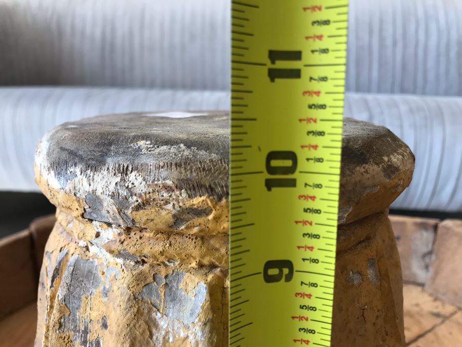 Carved Wooden Pillar Base 8W X 10H Retails $96 [Photo 9]