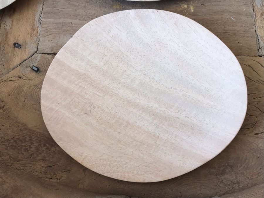 Set Of (4) Mango Wooden Plates By HK Living Retails $60 [Photo 5]