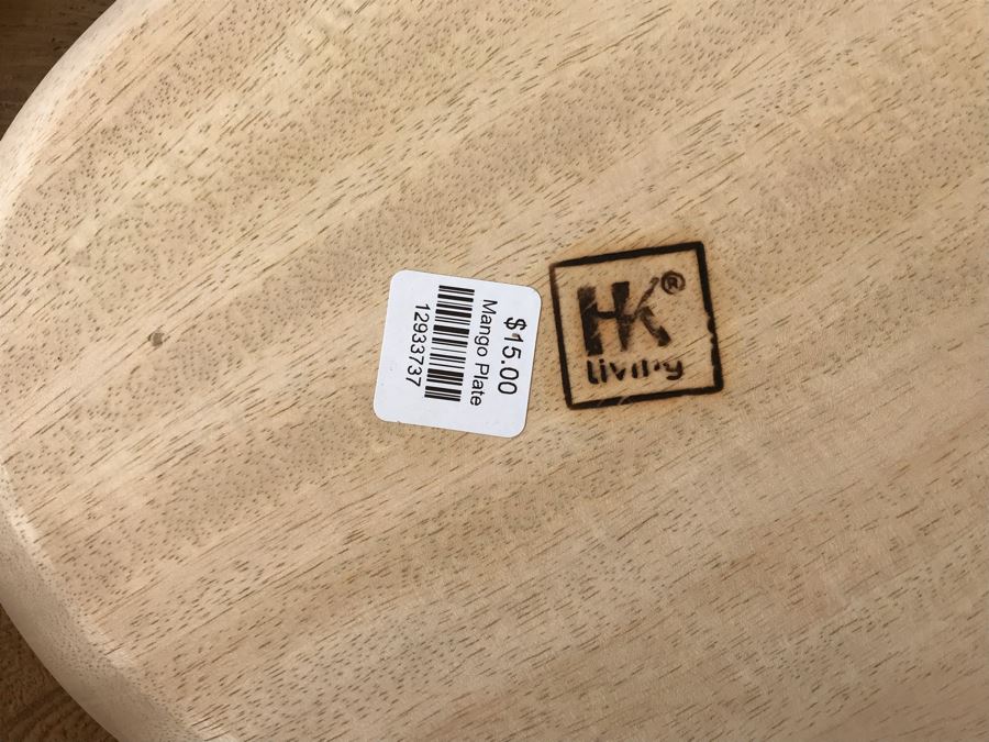 Set Of (4) Mango Wooden Plates By HK Living Retails $60 [Photo 6]