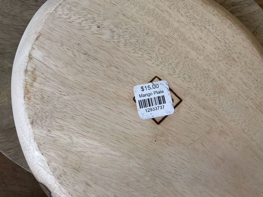 Set Of (4) Mango Wooden Plates By HK Living Retails $60 [Photo 7]
