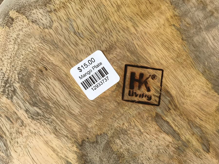 Set Of (4) Mango Wooden Plates By HK Living Retails $60 [Photo 6]