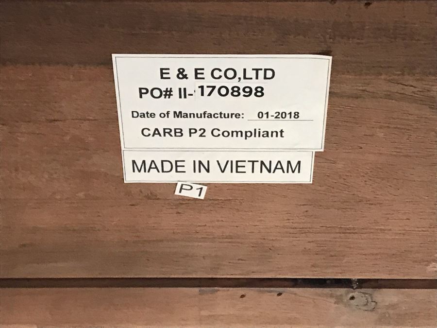 Wooden Dining Table By E & E Co 74L X 32W X 30H [Photo 7]