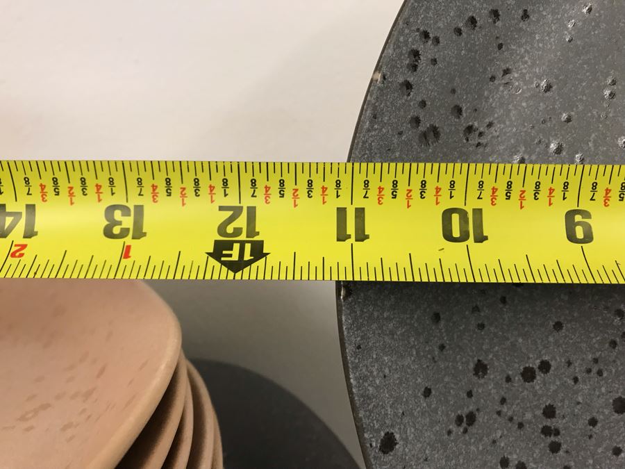 (8) B&B Grey Dinner Plates And (8) B&B Salmon Salad Plates Retails $336 [Photo 8]